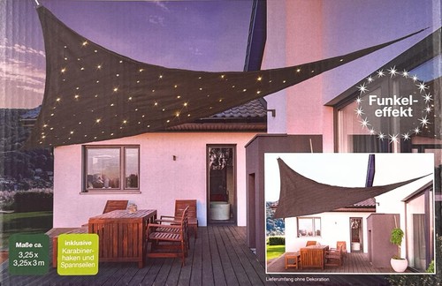 Solar led sonnensegel - solar,